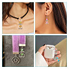 24Pcs 6 Colors Synthetic Moonstone Dyed Pendants with Antique Silver Plated Alloy Wing FIND-TA0003-86-7