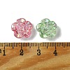 UV Plating Iridescent Transparent Acrylic Beads LS-OACR-O006-07D-3