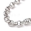 304 Stainless Steel Rolo Chain Bracelet for Men Women BJEW-E031-06P-03-2