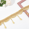 Polyester Braided Tassel Lace Trim Ribbons DIY-WH0308-536-3