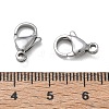 304 Stainless Steel Lobster Claw Clasps SA-CBAF1D5-25P-C-3