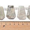 Natural Grey Moonstone Beads Strands G-H078-A07-01-4