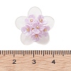 Frosted Acrylic Bead Caps Pendants PALLOY-MZ01310-01-3