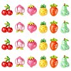 60Pcs 6 Styles Opaque Resin Decoden Cabochons RESI-CJ0004-15-1