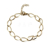 304 Stainless Steel Link Chain Bracelets for Women BJEW-A051-02G-4