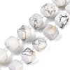 Natural Howlite Beads Strands G-B125-O01-01-1