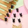 10Pcs Handmade Bumpy Lampwork Beads LAMP-SZ0001-66B-4