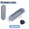 4Pcs Aluminum Alloy Self Adhesive Handles for Sliding Door AJEW-FH0007-31P-2