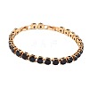 Hip-hop Brass Micro Cubic Zirconia Link Chain Bracelets for Men and Women FX8797-28-1