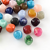 Bicone Imitation Gemstone Acrylic Beads OACR-R024-M-1