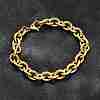 304 Stainless Steel Cable Chain Bracelets for Women BJEW-Q050-01A-G-2