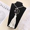 Natural Amethyst Heart Pendant Decoration HJEW-WH0043-20A-4