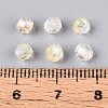 Transparent Spray Painted Glass Beads LS-EGLA-N018-4mm-10-4