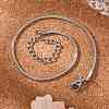 Tarnish Resistant 304 Stainless Steel Snake Chain Bracelets STAS-M175-10P-A-3