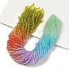 Transparent Painted Glass Beads Strands X1-DGLA-A034-T1mm-A12-1