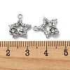 Brass Micro Pave Clear Cubic Zirconia Charms KK-H460-18P-3