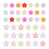 200Pcs 2 Styles Transparent & Frosted Acrylic Beads OACR-TA0004-72A-2