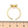Adjustable Brass Micro Pave Clear Cubic Zirconia Cuff Rings LS-RJEW-G096-42G-4