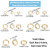 CREATCABIN 50Pcs 10 Styles Brass Beads Frames KK-CN0002-56-2