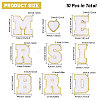 CHGCRAFT Polyester Patches DIY-CA0006-51A-2