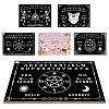 Printed Wood Pendulum Dowsing Divination Board Set DJEW-WH0324-076-4