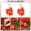 Mini Plastic Imitation Cherry Tomato DJEW-WH0042-57-4