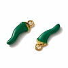Alloy Enamel Charms PALLOY-F259-02G-2