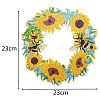 Sunflower Wreath with Bees DIY Diamond Painting Display Kits PW-WG006BE-01-2