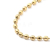 304 Stainless Steel Ball Chain Necklace for Women NJEW-A008-03G-2