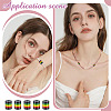 200Pcs Ghana Jamaica Reggae Stripe Resin Beads RESI-ME0001-10-5
