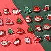 24Pcs 12 Styles Christmas Decorations Theme Opaque Acrylic Bead with Enamel FIND-FS0002-66-9