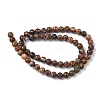 Natural Leopard Skin Jasper Beads Strands G-J358-05-6mm-5
