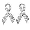 2Pcs Awareness Ribbon Alloy Rhinestone Brooches for for Backpack Clothes JEWB-FH0002-19P-1
