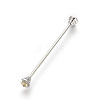 Brass Tie Pin JEWB-WH0006-01F-1