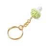 Glass Seed Beads Mushroom Keychain KEYC-MZ00021-04-4