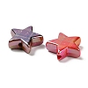 Rainbow Iridescent Printed Opaque Acrylic Beads OACR-D316-01A-03-2