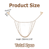 Alloy & Iron Crystal Rhinestone Tassel Sexy Shoulder Bra Body Chains AJEW-WH0455-359G-2