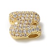 Brass Micro Pave Cubic Zirconia Beads LS-KK-P290-61G-N-2