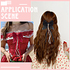 28Pcs 7 Colors Polyester Resin Bowknot Ornament Accessories DIY-SP0004-79-4