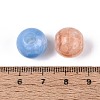 Two Tone Crackle Acrylic European Beads OACR-Q200-05-4