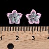 Dyed & Heated Glass Bead Caps GLAA-Z019-02F-3