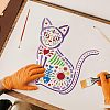 Large Plastic Reusable Drawing Painting Stencils Templates DIY-WH0172-694-5