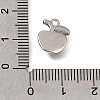 Brass Micro Pave Clear Cubic Zirconia Charms KK-N290-22P-3