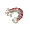 Alloy Rhinestone Brooch for Backpack Clothes PW-WG7990E-01-2