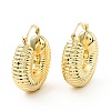 Brass Croissant Chunky Hoop Earrings for Women LS-KK-D080-16G-01-1