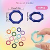 16Pcs Spray Painted Alloy Spring Gate Ring FIND-SC0012-72-2