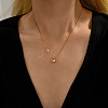 Real 18K Gold Plated Stainless Steel Pendant Necklaces CP2918-11-2