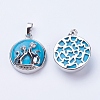 Synthetic Turquoise Pendants G-K234-A02-2