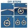 SUNNYCLUE DIY Evil Eye Drop Earring Making Kit DIY-SC0018-37-4