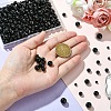 230Pcs 4 Styles Glass Round Bead Strands GLAA-YW0003-74-3